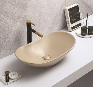 Раковина CeramaLux 7811AMC-1 капучино 61.5 см